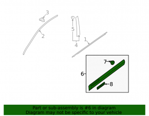 Subaru Outback 10-12 lower front right door trim