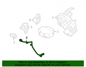 Front Left Airbag Sensor Wiring for a 1920 Hyundai Sonata