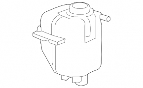 Chevrolet Volt 16 Hybrid Cooling Expansion Tank - Without Cap, Without Level Sensor