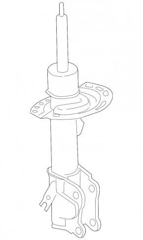 Lincoln MKZ 13-16 front left shock absorber with stiffness adjuster