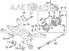 Cardan shaft driveshaft Mazda CX-5 13-16