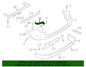 Rear bumper mount right Ford Explorer 20-