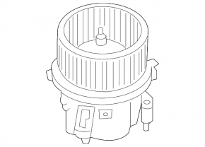 Heater fan motor for Porsche Macan 15-26