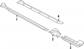 Front left underbody protection for Volkswagen ID.4 21-25