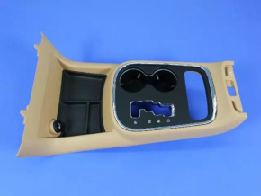 Center console trim with cup holders Dodge Durango 11-13 beige