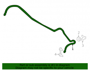 Subaru B9 Tribeca rear stabilizer bar