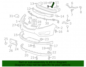 Chevrolet Volt 11-15 Radiator Seagull Grille Lower Bracket