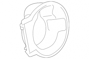 Cover plate for fuel filler flap housing Chevrolet Volt 11-15