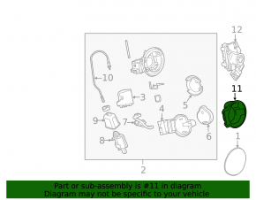 Chevrolet Volt 11-13 Charging Port Housing Cover