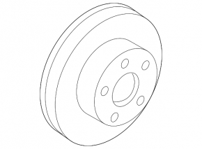 Front left brake disc Infiniti M Q70 14-19 355/32mm