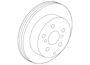Rear left brake disc Lexus NX 15-21 280/12mm