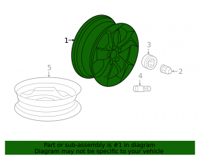 Wheel disk R17 Honda HR-V 16-22 curb