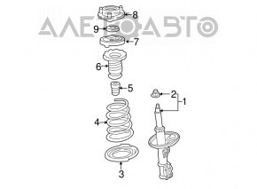 Front left spring Toyota Avalon 05-12