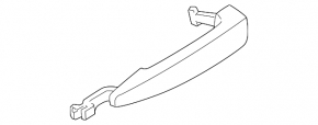 Door handle outer rear left BMW 4 F36 15-20 Gran Coupe