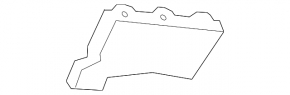 Left front bumper mount for Toyota Prius 30 10-15 broken