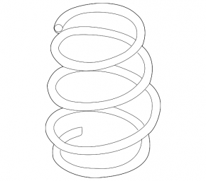 Rear left spring Nissan Versa 12-19 usa stiffness white green