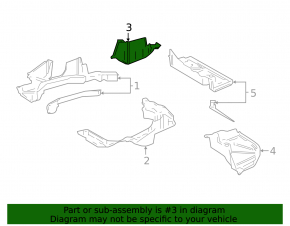 Right rear bumper guard for Toyota Prius 50 16-22