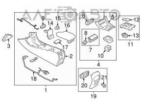 Center Console Air Vent Deflector Infiniti QX30 17-