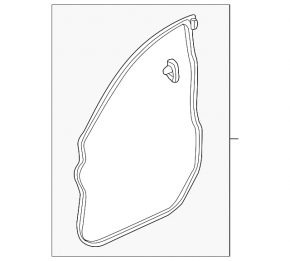Acura TLX 15- Front Left Door Seal