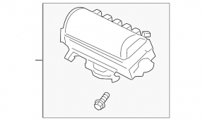 Airbag passenger in the dashboard Acura ILX 13-15