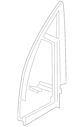 Right inner mirror cover for Nissan Murano 2003-2007