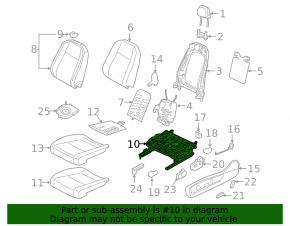 Driver's seat motor Audi Q5 80A 18- front rear