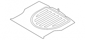 Trunk floor Kia Forte 4d 14-16 dorest