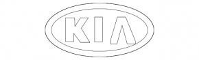 Emblem badge KIA tailgate Kia Niro 17-21 HEV, PHEV