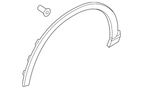 Front right fender arch trim for Audi Q3 15-18
