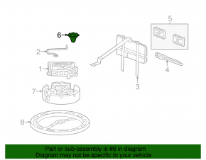 Spare Wheel Mount Chevrolet Cruze 11-16
