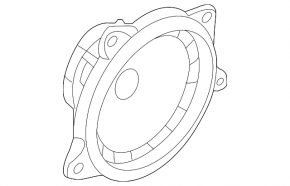 Speaker rear right Hyundai Sonata 11-15 type 1 dented