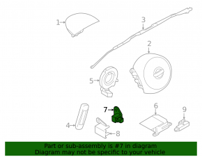 Airbag Sensor Front On Nissan Versa Note 13-19