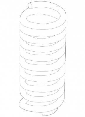 Rear right spring Mercedes W164 ML