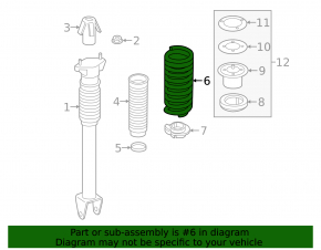 Rear left spring Mercedes W164 ML