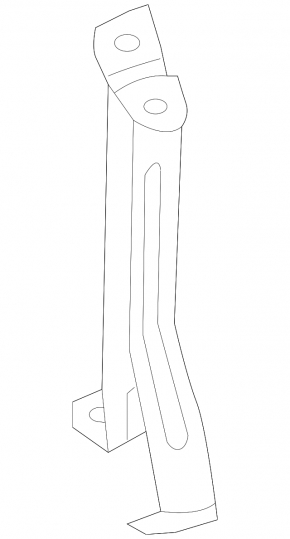 Front bumper protection bracket right Mercedes CLS-class C218 12-18