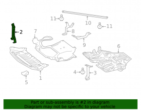 Front bumper protection bracket right Mercedes CLS-class C218 12-18