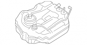 Fuel tank Mazda3 2.3 03-09