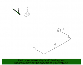 Ford Focus mk3 11-18 antenna rod