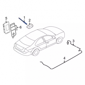 Ford Focus mk3 11-18 antenna rod