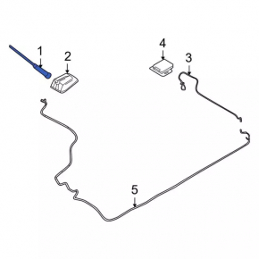 Ford Focus mk3 11-18 antenna rod