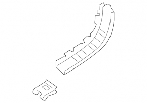 Front bumper mount right wing-bumper Ford Edge 19- broken mount