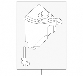 Coolant Expansion Tank for BMW 5 GT F07 10-17 550i, 550xi, 650i, 650i xDrive, Without Gran Coupe, 750i, 750Li, 4.4L Turbo (N63T), Main, 4.4L, Main, 2010-12. Without M6, Main, 550i GT