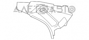 Right rear pillar trim for Mercedes W221