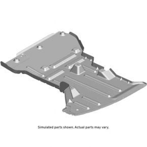 Chevrolet Volt 16 rear underbody protection - worn, torn