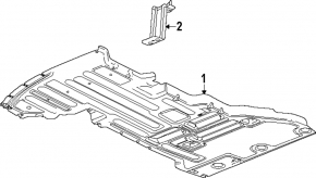 Chevrolet Volt 16 rear underbody protection - worn, torn