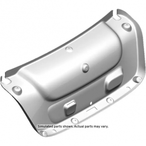 Trunk lid trim Chevrolet Cruze 16- black