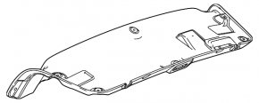 Trunk lid trim Chevrolet Cruze 16- black