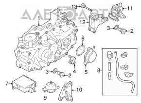Front gearbox Nissan Leaf 11-12