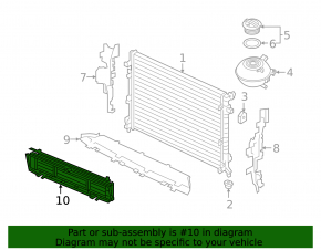 Radiator deflector blinds for Volkswagen Atlas 18-23 2.0, 3.6
