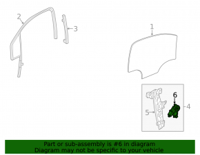 Front left window motor for Buick Encore 16-22